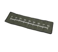 Oreilet Fishing Measurement Mat, Portable Polyester Fish Unhooking Pad with Clear Scale Lines 0-80cm, Foldable 30.3x98cm Landing Mat for Anglers and Outdoor Fishing