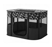 Oreilet Foldable Portable Cat Playpen, Dog Kennel Tent Crate, Folding Crates Play Pen Pet House for Kitten Puppy Indoor Outdoor Travel Camping Use (XL90X70X60 Black)