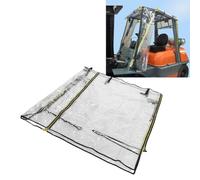 Oreilet Forklift Cover for Rain, All Weather Clear Forklift Cab Enclosure, PVC Transparent, Windproof, Rainproof, UVProtection, Sunshade Protective, 61x51x55in