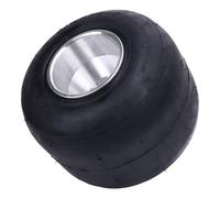 Oreilet Go Kart Tires and Rims, 11x7.10-5 Tire Rubber Aluminum Alloy 4PR Tubeless Rear Wheel Rim Tire Assembly for Go Kart