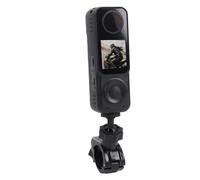 Oreilet Handheld Action Camera, 4K HD Front Rear Dual Lens 130° Wide Angle WiFi Sports Video Recorder Vlogging Camera for Content Creator, with APP Fisheye Lens, for Bike Cycling