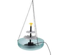 Oreilet Hanging Solar Bird Bath Fountain, 3 Tier Cascade