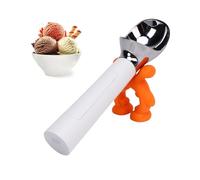 Oreilet Heated Ice Cream Scoop, Rechargeable Ice Cream Scooper with LED Display, Fast Heating Electric Icecream Scoop Maximum Heating Up to 158℉ for Hard Icecream (White)