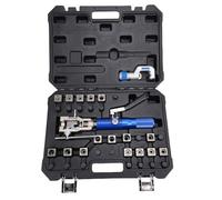 Oreilet Hydraulic Flaring Tool Kit, 45° Double Single Flaring Tool for Fuel Line Brake Line Transmission Cooling Line, Tube Cutter, Repair for 3/16in, 1/4in, 5/16in, 3/8in, 1/2in