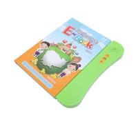 Oreilet Interactive Learning Book with Sound Effects - ABC 123 Shapes Colors Fruits Vegetables Animals Vehicles Multilingual Cambodian English Chinese for Preschool Early Education (Yellow)