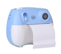 Oreilet Kids Instant Print Camera, 2 Lens 1080P Digital Video Camera with Color Pen, 5 Rolls of Color Instant Paper for Kids Boys Girls, Christmas Birthday 4 5 6 7 8 9 Year Old (Blue)