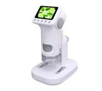 Oreilet Kids Microscope, 120X-1600X Pocket Mini Portable Microscope with 10 Level Zoom Range, Handheld, Rechargeable, Educational Science Toy, Digital 1080P HD 2in Screen