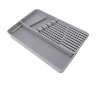 Oreilet Kitchen Silverware Drawer Organizer, Expandable Knife Block Holder, in Drawer Cutlery Tray Utensil Holder Flatware Cutters Storage Tray for Save Space