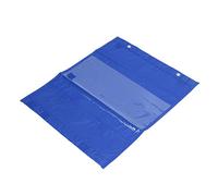 Oreilet Magnetic Clear Pocket Chart Bright Colors for Students 5 Rows Schedule Pocket Chart for Classroom Home School Activities, Suitable for Small Groups 16.5 X 13.8 X 0.4in (Blue)