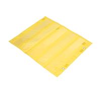 Oreilet Magnetic Clear Pocket Chart Bright Colors for Students 5 Rows Schedule Pocket Chart for Classroom Home School Activities, Suitable for Small Groups 16.5 X 13.8 X 0.4in (Yellow)