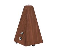 Oreilet Mechanical Metronome Reliable Tower Style Portable Metronome Loud Sound for All Instruments Universal Beat for Students and Professionals Plastic (Teakwood Grain)