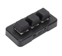 Oreilet Mini 3 Key Programmable Keypad, 2.4G Bluetooth 230mAh Customizable Gaming Mechanical Keyboard with 3 Mode for PC Computers (black)