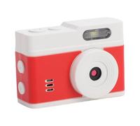 Oreilet Mini Keychain Camera, Long Battery Life 1080P HD Video Recorder with 0.96inch HD Display & LED Fill Light, 12MP Vintage Compact Digital Camera for Travel Campus (White Red)