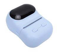 Oreilet Mini Thermal Sticker Printer, Pocket Inkless Sticker Printers, Portable Stickers Maker Machine Receipt Printer, Black and White for Study Notes, Pictures, Photos, DIY (Blue)