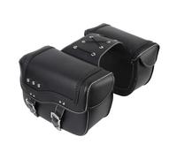 Oreilet Motorcycle Saddlebags, 30L PU Leather Motorcycle Side Tool Saddle Bags, Cycling Luggage Bag Waterproofing Throw Over Saddlebags Slant Pouch Panniers Box Quick Release Buckles