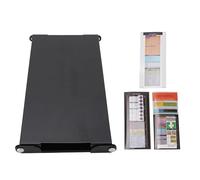 Oreilet Nursing Clipboard Foldable, 3 Layer Clipboards Notepad with Metal and Pen Holder, Nursing Reference Chart on Back, for Healthcare Professionals Students Truck Drivers