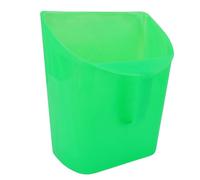 Oreilet Plastic Enclosed Feed Scoop, Enclosed Bucket Shovel Plastic Animal Dry Food Utility Scoop with Convenient Handle, for Horse Bird Chicken Livestock
