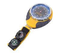 Oreilet Pointer Type Digital Altimeter, 4 in 1 Mini Compass Barometer And Thermometer, Altitude Meter 0-5000m 580-1040hPa -30-50 Degree for Outdoor Camping Hiking Mountaineering
