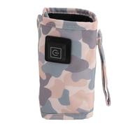 Oreilet Portable Baby Bottle Warmer, USB Rechargeable Milk Warmer Bag for Formula, Breastmilk, Universal Constant Temperature Water Milk Heat Keeper for Travel, Home (Grey White)