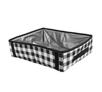 Oreilet Portable Travel Litter Box for Cats, Foldable Cat Litter Box, Water Proof LeakProof Collapsible Tray Travel Carrier Pan for Car, Hotel, Camping, Outdoor, 11.8x15.7x3.9in