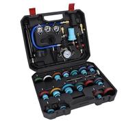Oreilet Radiator Pressure Tester Kit, Universal Coolant Pressure Tester & Vacuum Refill Kit Universal for Cooling System Automotive Water Tank Leakage Detection