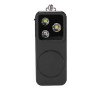 Oreilet Rechargeable Keychain Flashlight, High Decibel Personal Safety Alarm Security Work Light Flashlights, 4 Light Modes, for Camping, Emergency, Walking, Searching (Black)