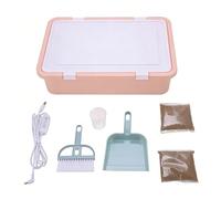 Oreilet Sand Painting Light Box, Portable Light Up Sensory Table for Creative Art with 3 Colors, 10 Brightness Levels Adjustable, Sand Art Kits Table Lighting for Kids Adults Classroom