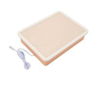 Oreilet Sand Painting Light Box, USB Portable Light Up Sensory Table for Creative Art with 3 Colors, 10 Brightness Levels, Sand Art Table Lighting for Kids Adults Classroom Meditation (Orange)