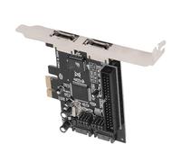 Oreilet Serial ATA PCI Express Controller Card, 3Gbps ESATA IDE ATA Adapter, 2 Port PCIe to Controller with Plug and Play, 48bit LBA for Desktop Computer