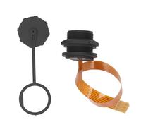 Oreilet SIM Socket Flexible Cable, 20cm PA66 Brass Threaded Panel Mount SIM Card Slot SIM Card Extension Cable SIM Female Socket to Male Cable