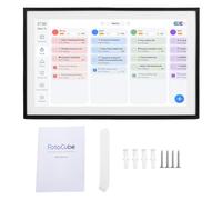Oreilet Smart Digital Calendar, 15.6 Inch HD Touchscreen WiFi Digital Picture Frame with APP for 9.0, Family Calendar Planner with Clouds Sync and Reminders (Black Frame)