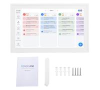 Oreilet Smart Digital Calendar, 15.6 Inch HD Touchscreen WiFi Digital Picture Frame with APP for 9.0, Family Calendar Planner with Clouds Sync and Reminders (Pure White)
