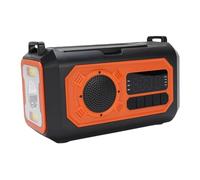 Oreilet Solar Hand Crank Radio, Emergency Weather Radio AM FM WB with 12000mAh Battery, Flashlight, SOS Compass, Reading Lamp, Portable Survival Radios for Outdoor Indoor