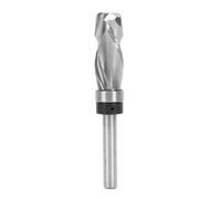Oreilet Spiral Flush Trim Router Bit, Spiral Pattern Template Router Bit, 1/4in Shank with Top Bearing for Woodworking Trimming