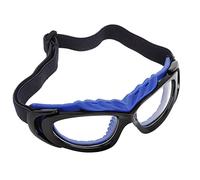 Oreilet Sports Glasses, PC Lens Explosion Proof Scratch Resist Lightweight Basketball Goggles, Protective Eyewear with Adjustable Anti Slip Headband for Running Basketball Riding Climbing (Black Blue)