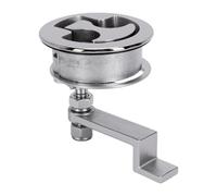 Oreilet Stainless Steel Boat Cam Latch, Marine Boat Floor Buckle Hatch Latch, Flush Pull Handle Lock Flush Pull Hatch Lift Deck Round Slam for Ships Yachts RV (Cushion Version)