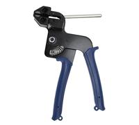 Oreilet Stainless Steel Cable Tie Gun Kit, Fastening and Cutting Cable Tool with 100pcs 11.8 Inch Metal Zip Ties, 200 Lbs Tensile Strength, for Chain Link Fence, Guard Mesh