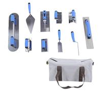 Oreilet Stainless Steel Concrete Trowel Hand Tools Set, Masonry Finishing Tools Kit, External Internal Pointed Corner Plastering Edger for Construction Bricklaying Stucco