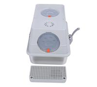 Oreilet Stainless Steel Enclosed Cat Litter Box, Extra Large High Sided Metal Cat Litter Tray with Flip Top Cover, Boxes Pan Tray with Scroop for Large (Light Grey)