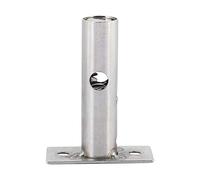 Oreilet Stainless Steel Iron Hardware Tube Well Lock, Easy Install Double Fan Fire Door Security Lock with Key, for Hotel, Home, Factory