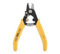 Oreilet Three Hole Fiber Optic Stripper, Steel 3 Port Fiber Optic Stripping Pliers with Security Buckle & Ergonomic Handle for Jumper Bare Pigtail Cablel