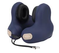 Oreilet Travel Neck Pillow with Noise Reduction Ear Muffs, U Shape Airplane Pillow, Neck Support Plane Pillow for Car Office Long Flights Train Sleeping