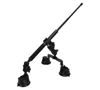 Oreilet Triple Suction Cup Camera Car Mount for X5 X4 X3 X2 X One RS R, 3 in 1 Windshield Magic Arm Mount Kit With 45.28in Extension Pole/Invisible Selfie Sticks & Ball Head