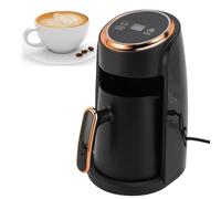 Oreilet Turkish Coffee Maker, 600W Digital Display Electric Turkish Coffee Machine with LCD Touchscreen, 4 Cups Portable Hot Beverage Maker for Greek Coffee Pot (UK Plug220V)