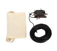 Oreilet Upgraded 1:49 Balun HF Shortwave Antenna, 3-30MHz EFHW Portable Stable Pocket End Fed Half Waves Radio Antenna with Cloth Bag for Outdoor