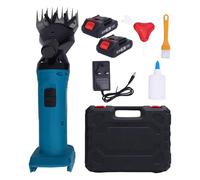 Oreilet Upgraded Cordless Sheep Shearing Clippers, Professional Electric Shearing Clippers with 6 Speed & 9-Tooth Blades & Storage Box, Livestock Grooming Kit for Sheep Goats Animal (UK Plug 2