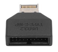 Oreilet Upgraded USB 3.2 Front Panel Header, 10Gbps Stable Type E Front Panel Header to 19Pin, Lightweight Mainboard Extension Adapter for Desktop Motherboard