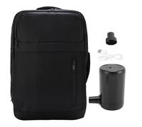 Oreilet Upgraded Vacuum Backpack with Pump, 55L Expandable Watertight Large Capacity Vacuum Seal Compression Travel Carry On Backpack for 17.3 Inch Laptop Phone Umbrella