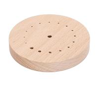 Oreilet Watch Repair Pad Beech, Wood Watch Movement Holder Base with Multiple Hole Sizes, Wristwatch Repairing Accessories Repairman Watchmaker Repair Pad
