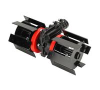 Oreilet Weeding Wheel, 9 Teeth Rotary Cultivator Tool Garden Wheels to Mower Grass Loosen Soil, Universal Deep Plowing Wheel for Grass Mower Tiller Scarifier Lawnmower Accessory